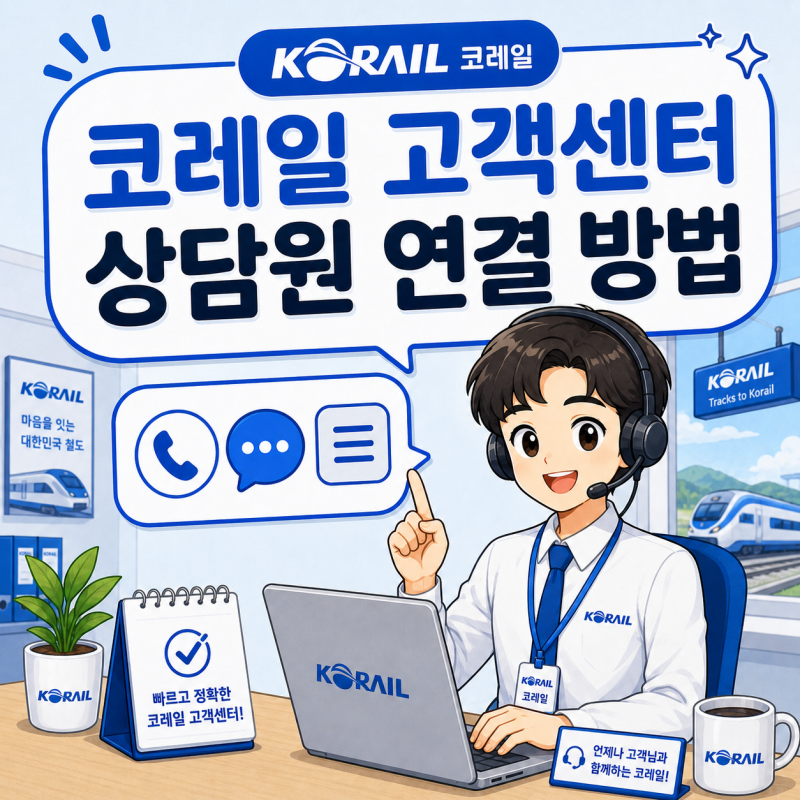 코레일 고객센터 상담원 바로 연결｜승차권 변경·환불 방법