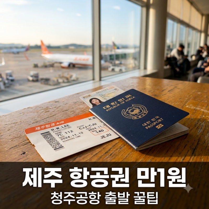 "It's the Price of 3 Coffees".. Tips for Booking Cheongju to Jeju Flights for 10,000 Won