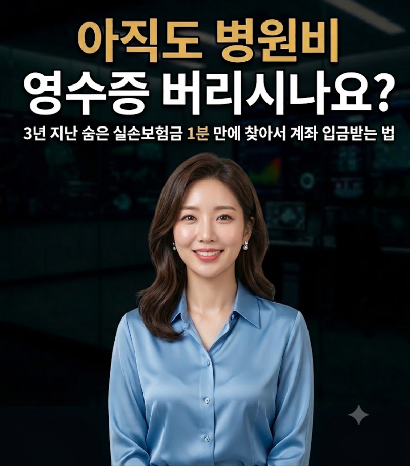 "아직도 병원비 영수증 버리시나요?" 3년 지난 실손보험금 1분 만에 찾아서 계좌 입금받는 법 ....