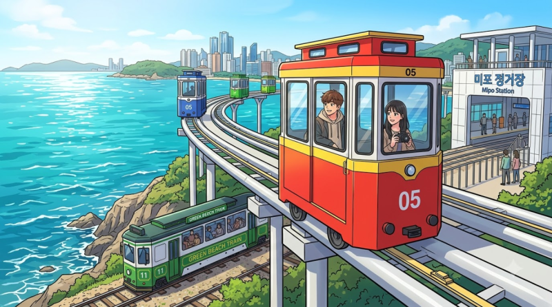 부산 해운대 해변열차 스카이캡슐 미포 코스 완벽 가이드