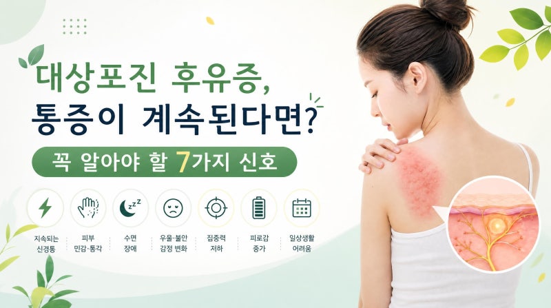 대상포진 후유증, 통증이 계속된다면? 꼭 알아야 할 7가지 신호