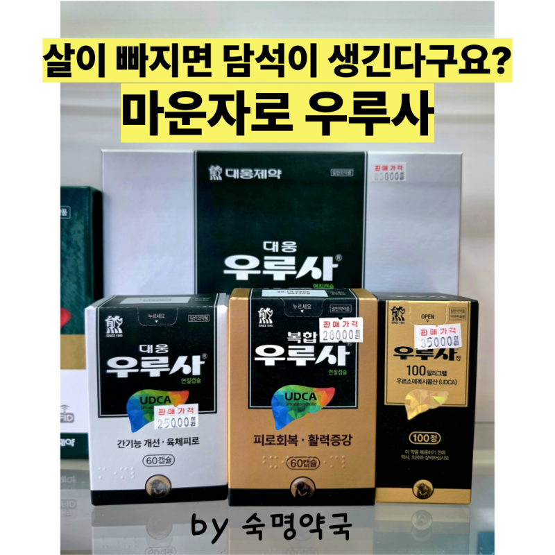 마운자로 맞으면서 우루사 찾는 이유는? 용산구 마운자로 가격, 지방간 담석예방 우루사 완....