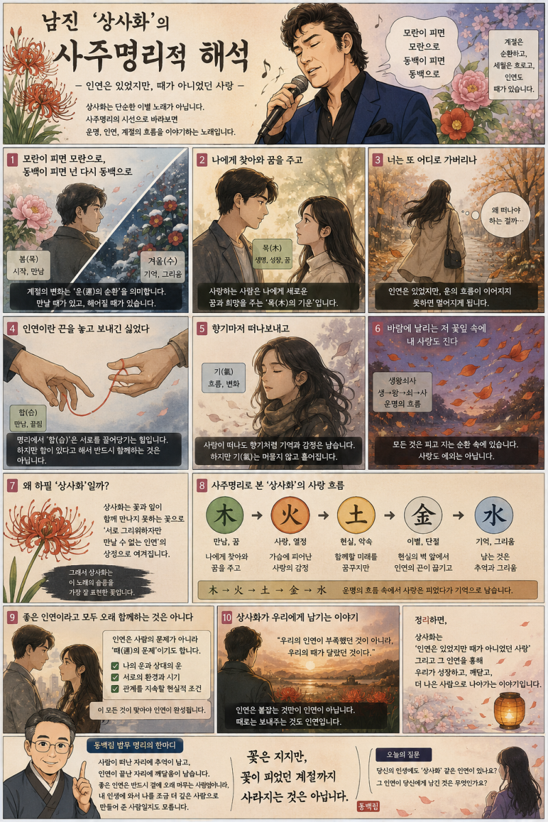 명곡(名曲)의 숨겨진 이야기 -남진[상사화]