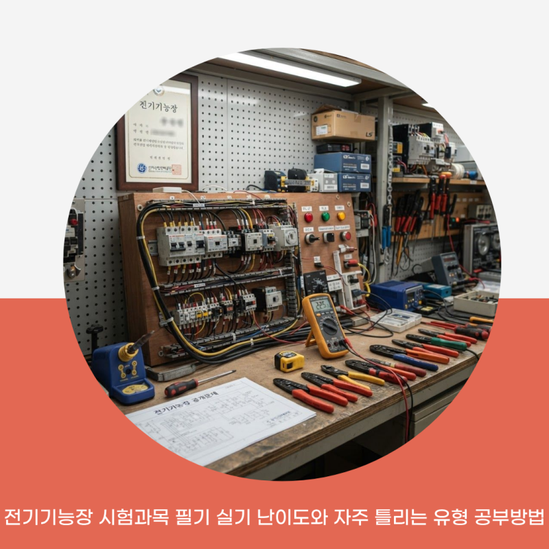 전기기능장 시험과목 필기 실기 난이도와 자주 틀리는 유형 공부방법