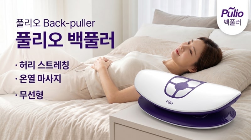 풀리오 백풀러 허리 마사지기 스펙 기능 및 실사용 장점 단점 솔직 후기