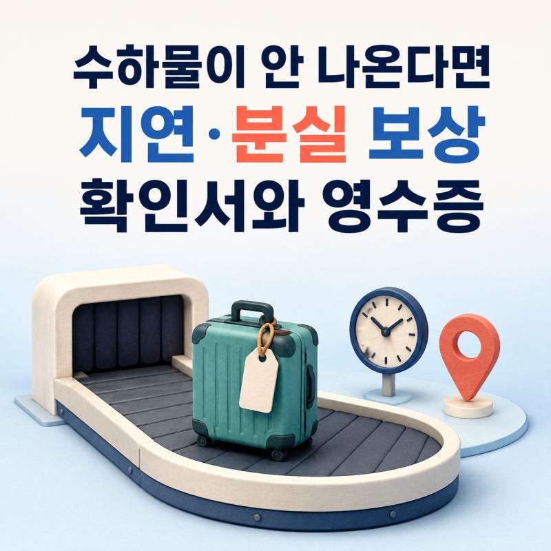 위탁수하물이 늦게 나오거나 사라졌다면｜여행자보험 지연·분실 보상과 항공사 확인서