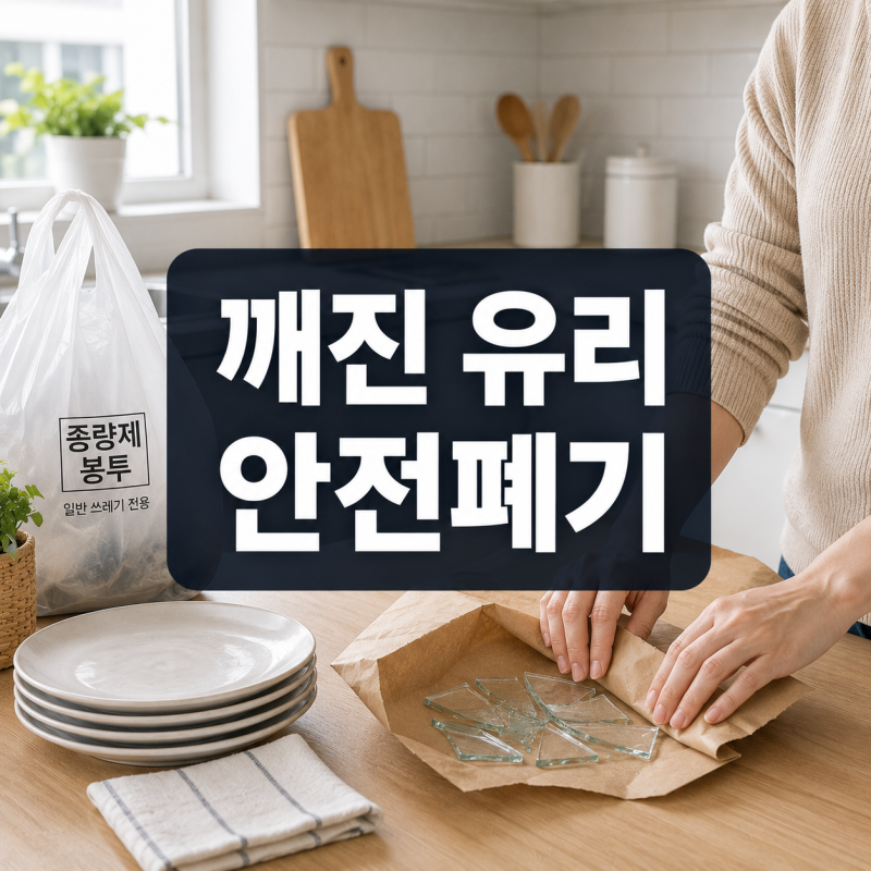 깨진 유리 접시 버리는 법·분리수거 방법 총정리｜종량제봉투에 안전하게 버리는 법