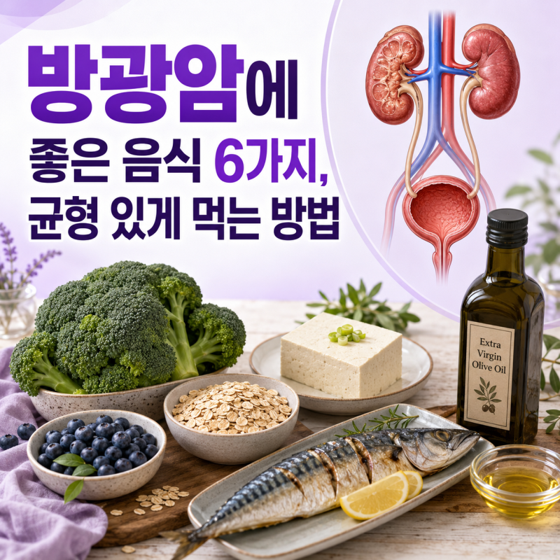방광암에 좋은 음식 6가지, 균형 있게 먹는 방법
