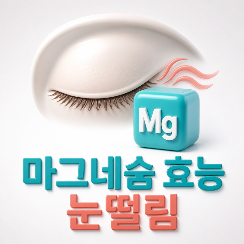 눈떨림, 마그네슘 부족 때문일까? 왼쪽·오른쪽 원인과 부족 증상