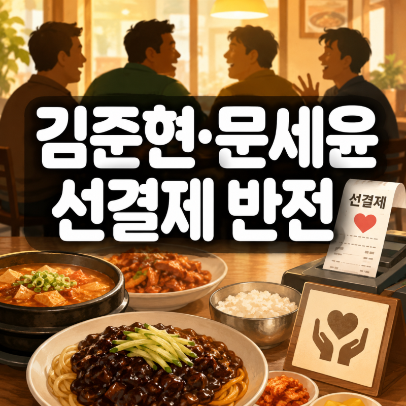 김준현·문세윤·황제성·김해준, 먹방 뒤에 이런 일이…‘선결제 릴레이’가 남긴 반전