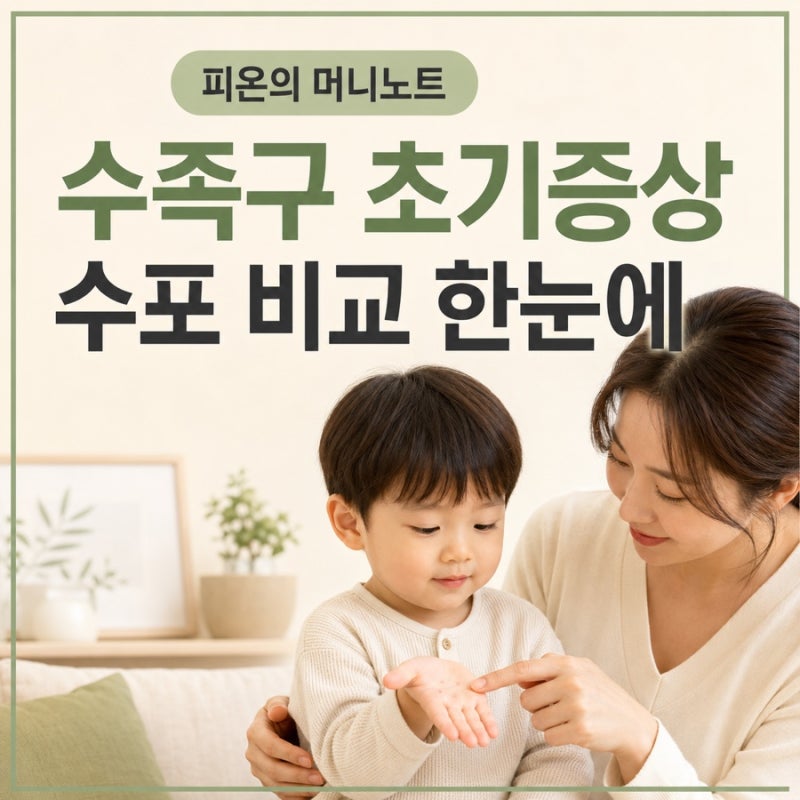 수족구 초기증상, 수포 위치가 답일까? 수두·구내염과 한눈에 비교