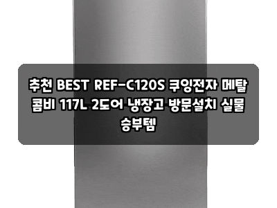 추천 BEST REF-C120S 쿠잉전자 메탈 콤비 117L 2도어 냉장고 방문설치 실물 승부템
