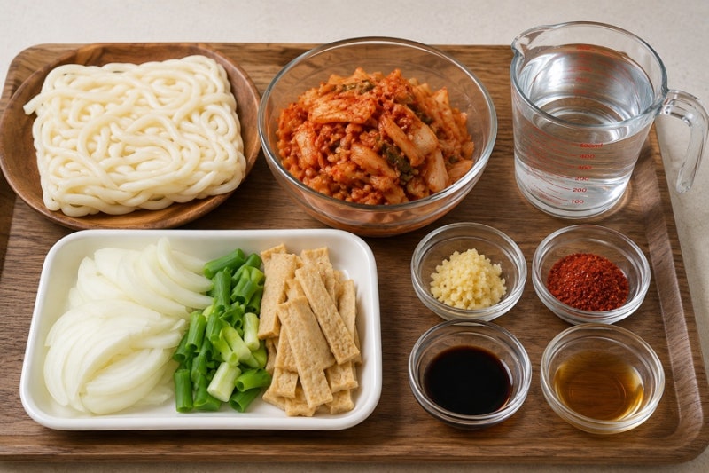 김치우동 레시피 뜨끈하게 한그릇