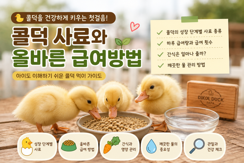 콜덕은 어떤 사료를 먹을까요? 콜덕 사료 종류와 급여 방법 총정리_디콜덕파파