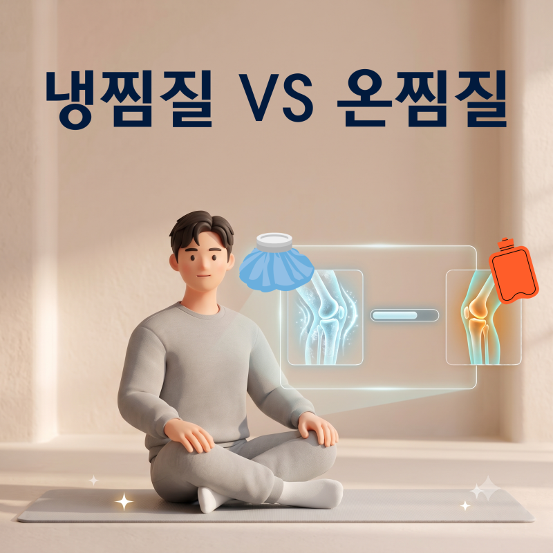 무릎 수술 후 온찜질 vs 냉찜질 기준