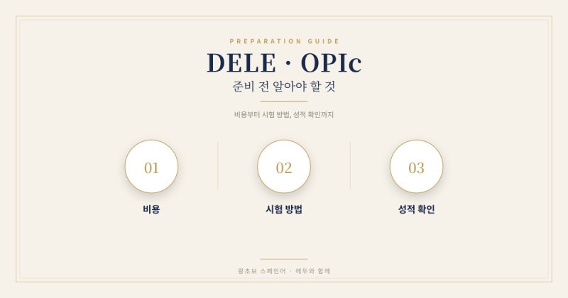 스페인어 자격증(DELE·OPIc) 준비 전 꼭 알아야 할 것들 (비용 시험방법 성적확인 총정리)