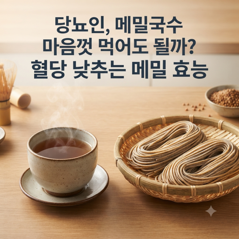 당뇨 관리 메밀 효능 부작용 섭취법