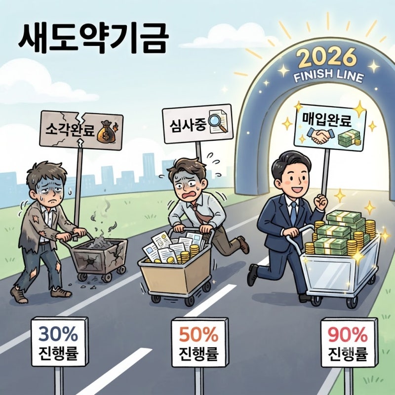 새도약기금 매입완료·심사중·소각완료, 3단계가 갈리는 순간과 지금 확인할 것 2026
