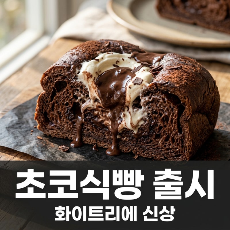 화이트리에 신상 초코식빵 출시일 가격 구매팁 및 맛있게 먹는 법