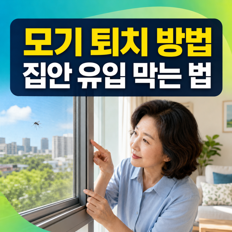 집안 모기 퇴치 방법 | 모기 유입 막는 법과 물렸을 때 대처법