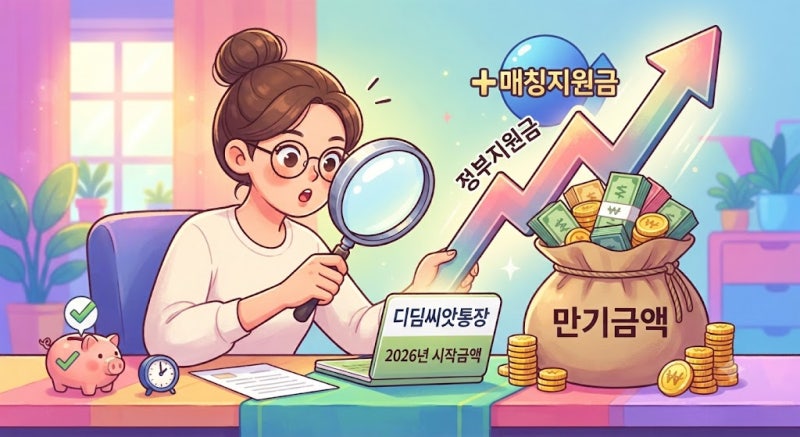 디딤씨앗통장 정부지원금과 만기금액, 2026년엔 ‘이 금액’부터 계산해야 하는 이유