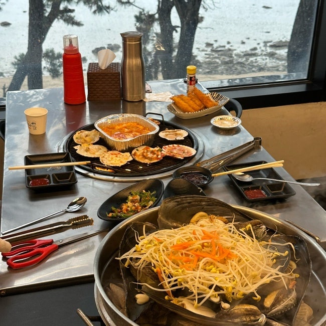 영종도 오션뷰 을왕리 조개구이 맛집 추천 : 불티나조개구이
