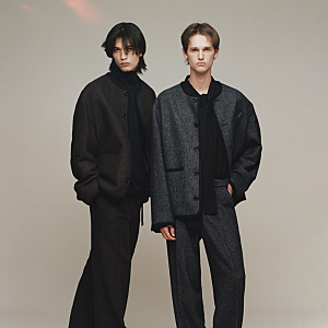 남자 가을 코디 셔츠 트러커 자켓 컨템포러리 디자이너 브랜드 지오송지오 26AW캠페인 체크