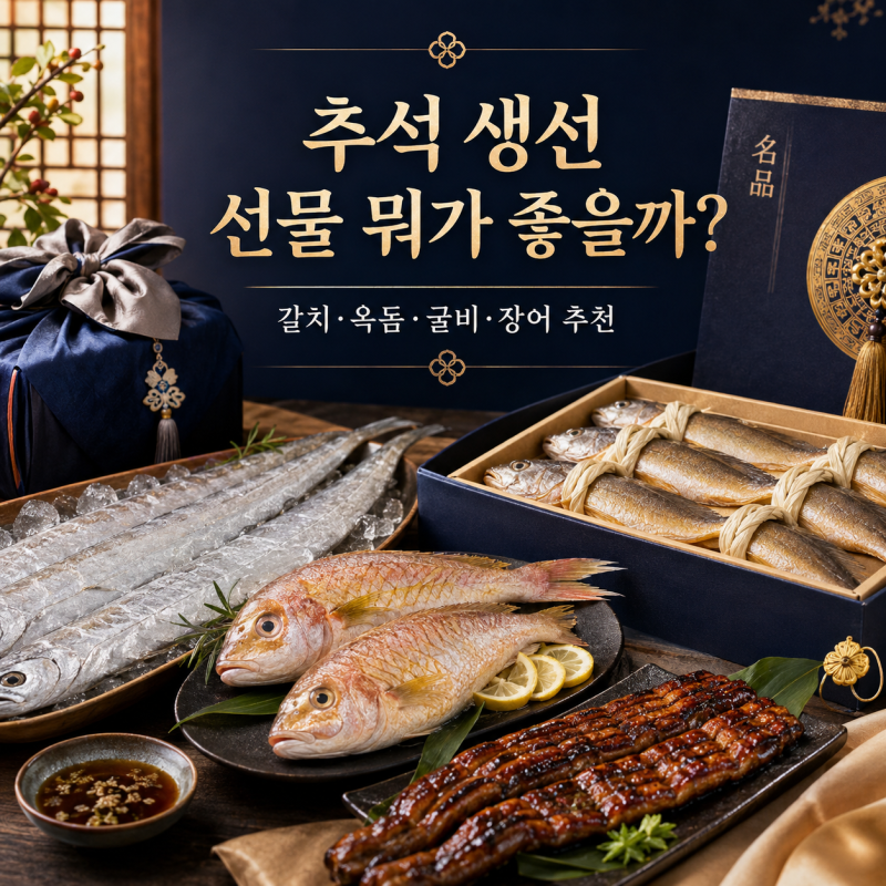 추석 생선 선물세트 추천｜갈치·옥돔·굴비·장어 뭐가 좋을까?