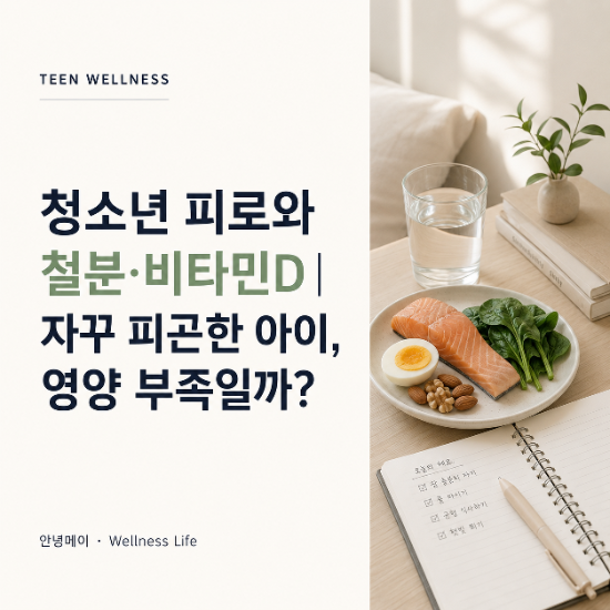 청소년 피로와 철분·비타민D｜자꾸 피곤한 아이, 영양 부족일까?