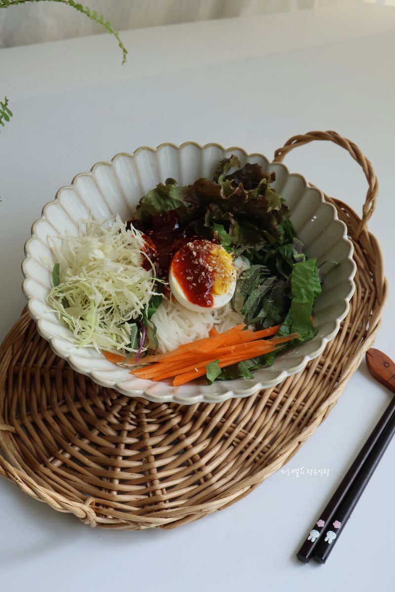비빔국수 양념장 레시피 소면 삶는 시간 삶는법