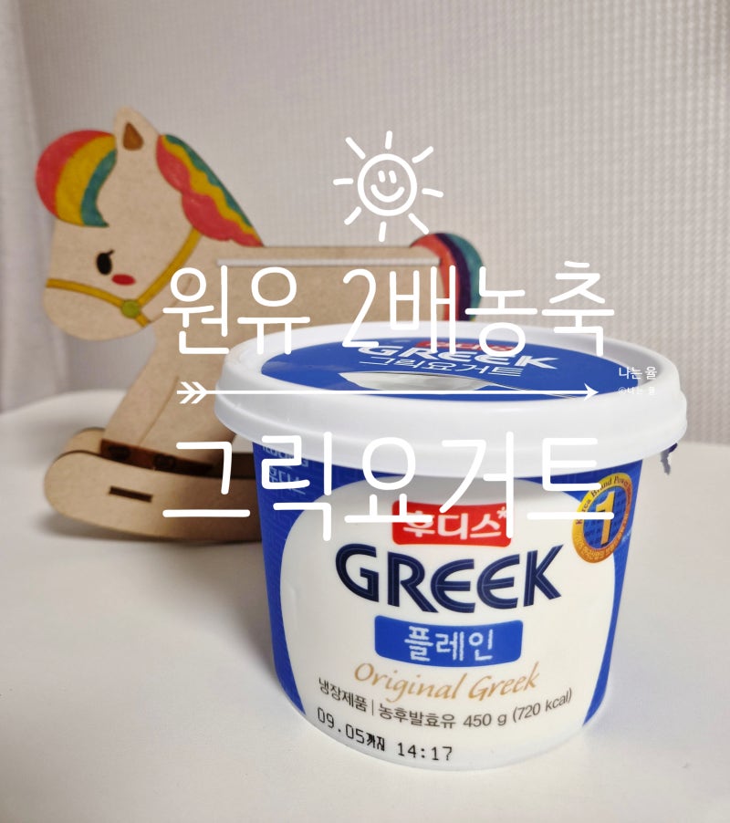 그릭요거트 성분 무첨가 후디스 그릭요거트 플레인 꾸덕함에 반하다