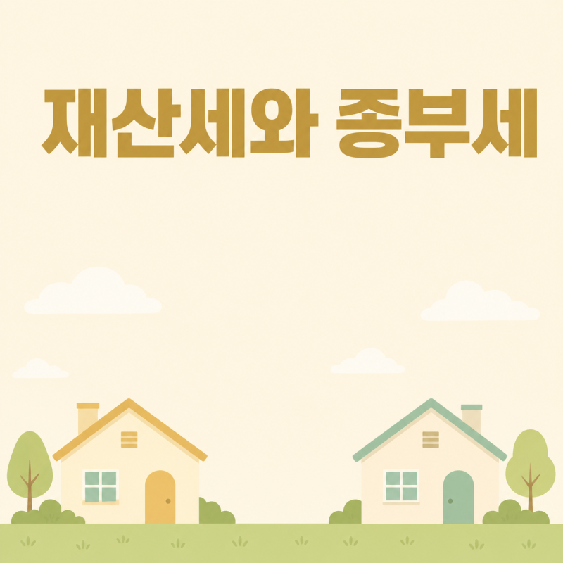 2026 재산세와 종합부동산세 차이 — 같은 6월 1일 기준인데 왜 하나는 9월, 하나는 12월에 낼까