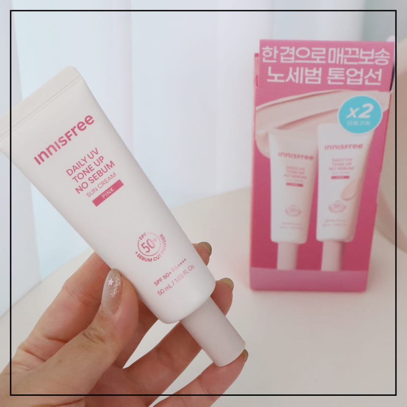 올리브영 톤업 선크림 추천, 이니스프리 노세범 톤업크림