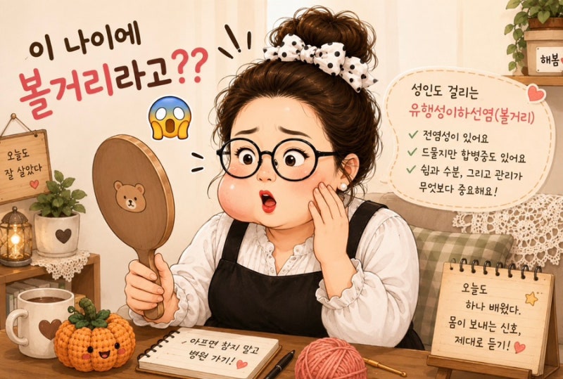 「이 나이에 볼거리라고?? 성인 볼거리, 직접 겪고 알게 된 이야기」