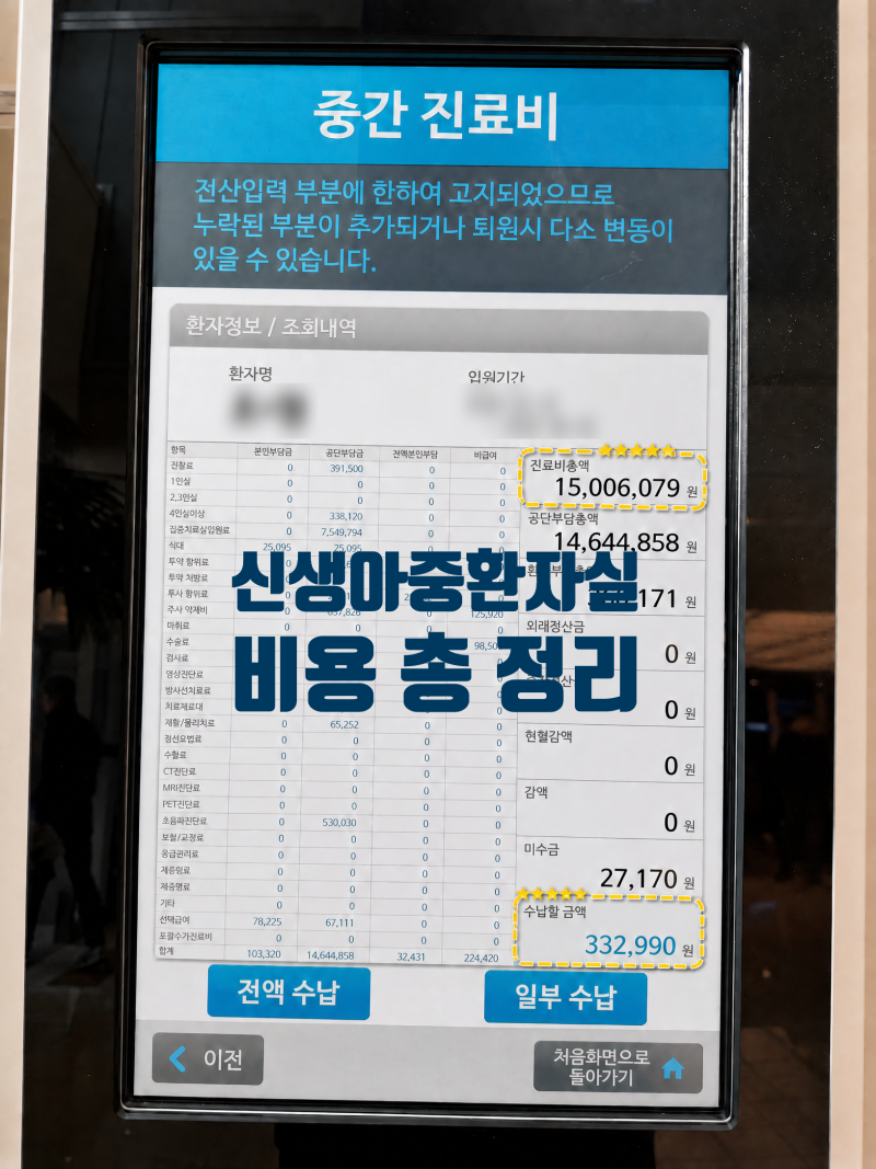 신생아중환자실 비용 3900만원→69만원→23만원 된 후기｜쌍둥이맘 미숙아 의료비 지원 총정....