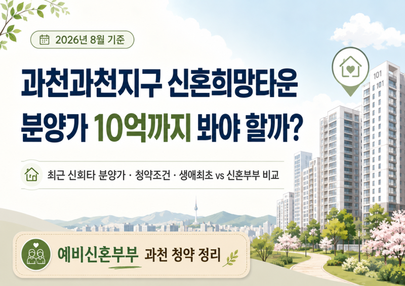 ep.05.과천과천지구 신혼희망타운 분양가 10억까지 봐야 할까? 최근 신희타·청약조건 비교