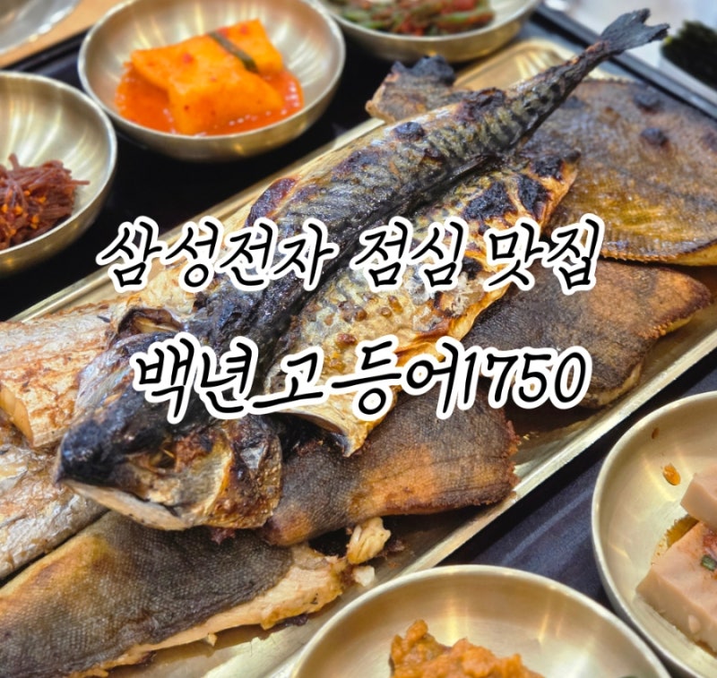 동탄 생선구이집 백년고등어1750 신동탄점 점심 웨이팅 내돈내산 후기