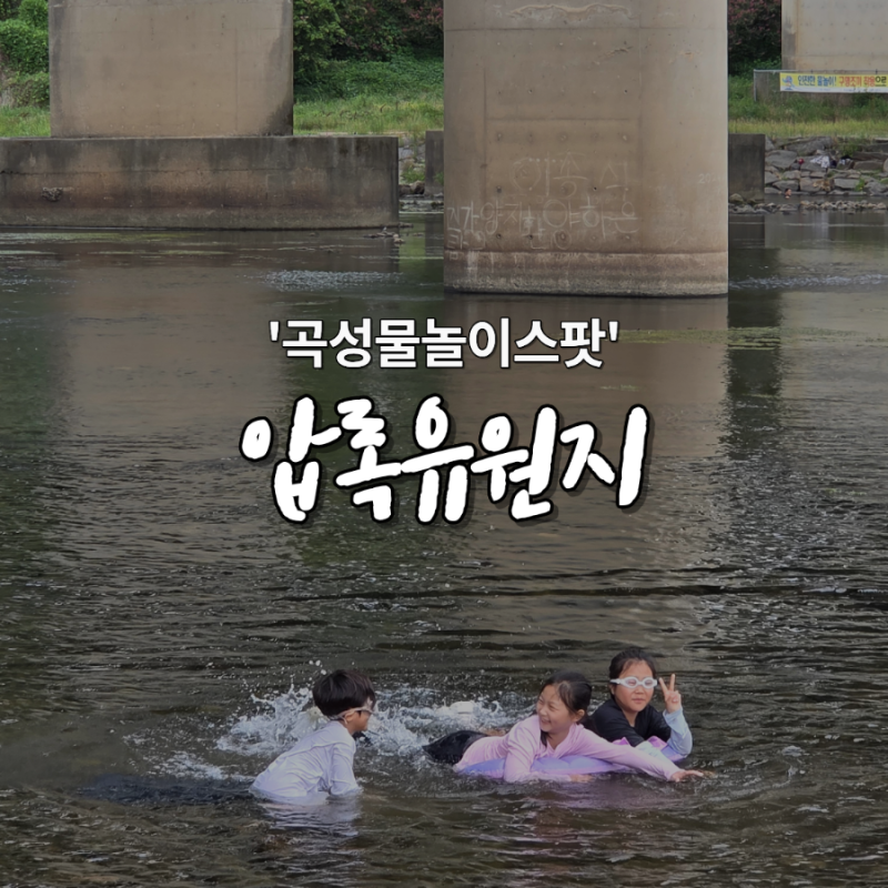[곡성물놀이추천] 무료로 물놀이도 하고 다슬기도 잡고, 여름에 추천하는 곡성 압록유원지