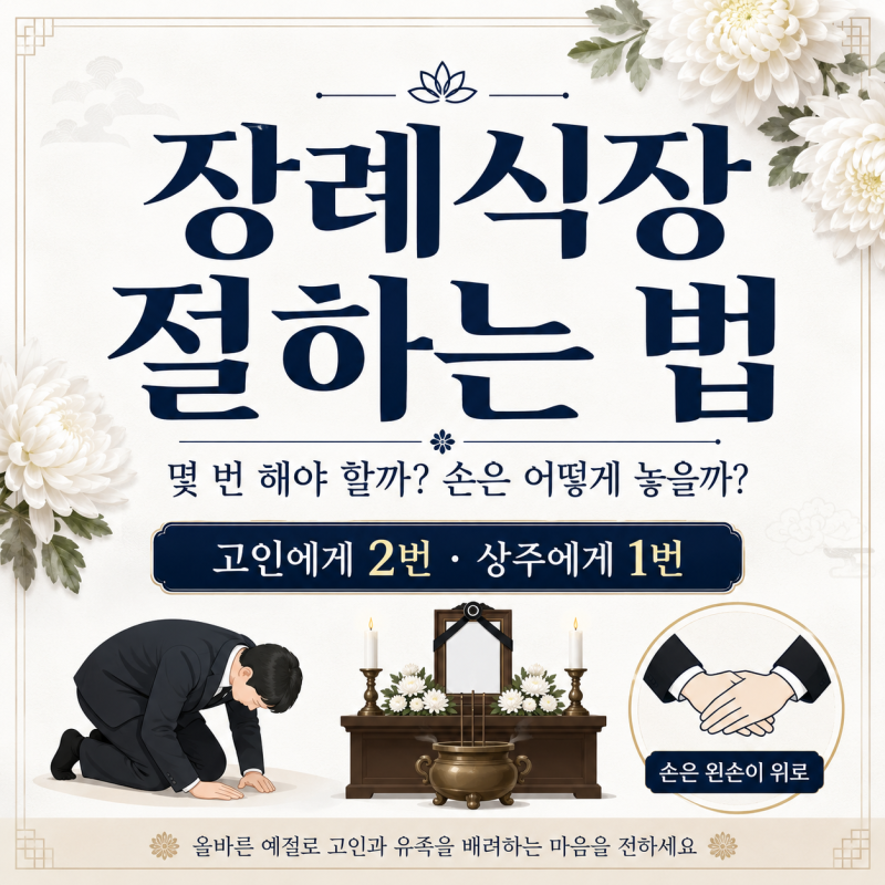 장례식장 절하는 법｜몇 번 해야 하고 손은 어떻게 놓을까?