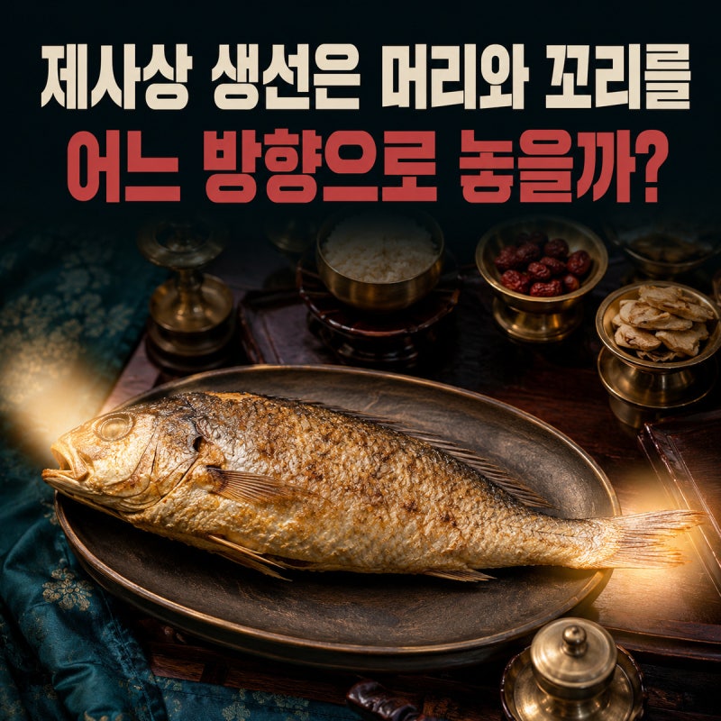 제사상 생선은 머리와 꼬리를 어느 방향으로 놓을까?