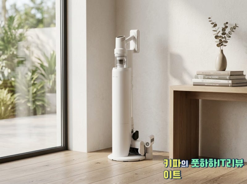 에어메이드 무선청소기 스마트타워X 스펙 분석, 570W 흡입력과 자동 먼지비움