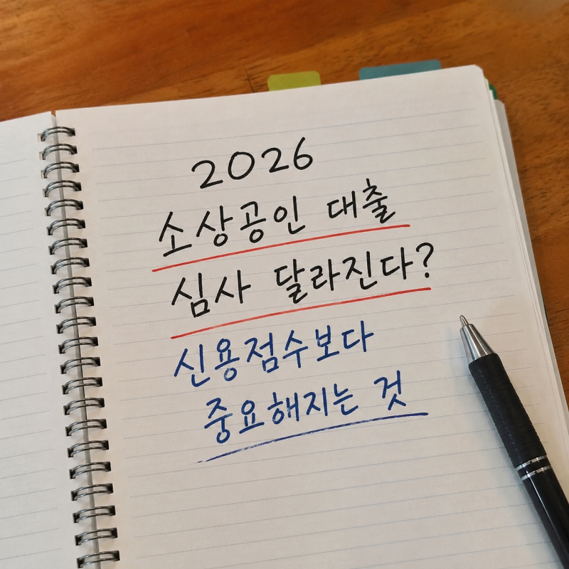 신용점수 낮은 개인사업자도 대출 가능할까? 2026 SCB에서 유리해질 수 있는 경우