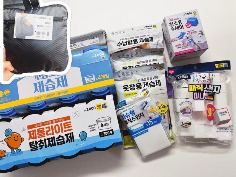 다이소 | 여행필수템 가방 “접이식 보스턴백” | 생활용품 추천(샴푸, 파자마, 습기 제거제, ....