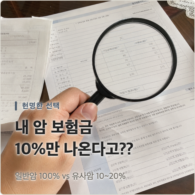 "일반암인 줄 알았는데 10%만 지급?" 다이렉트암보험비교 안 하면 손해 보는 이유
