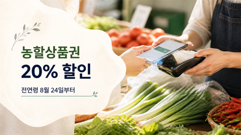 농할상품권 구매방법｜20% 할인·10만원 한도와 지역별 시간