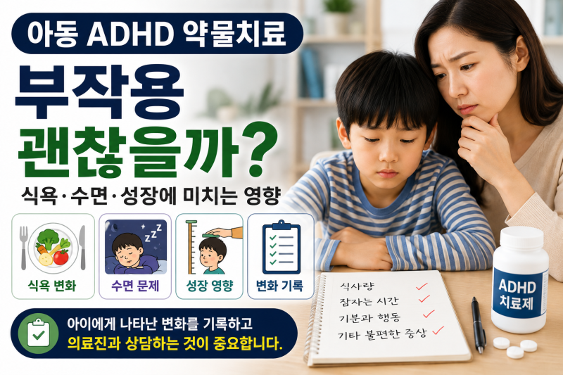ADHD 약 먹으면 키 안 크나요? 식욕 감퇴와 수면 부작용 대처법
