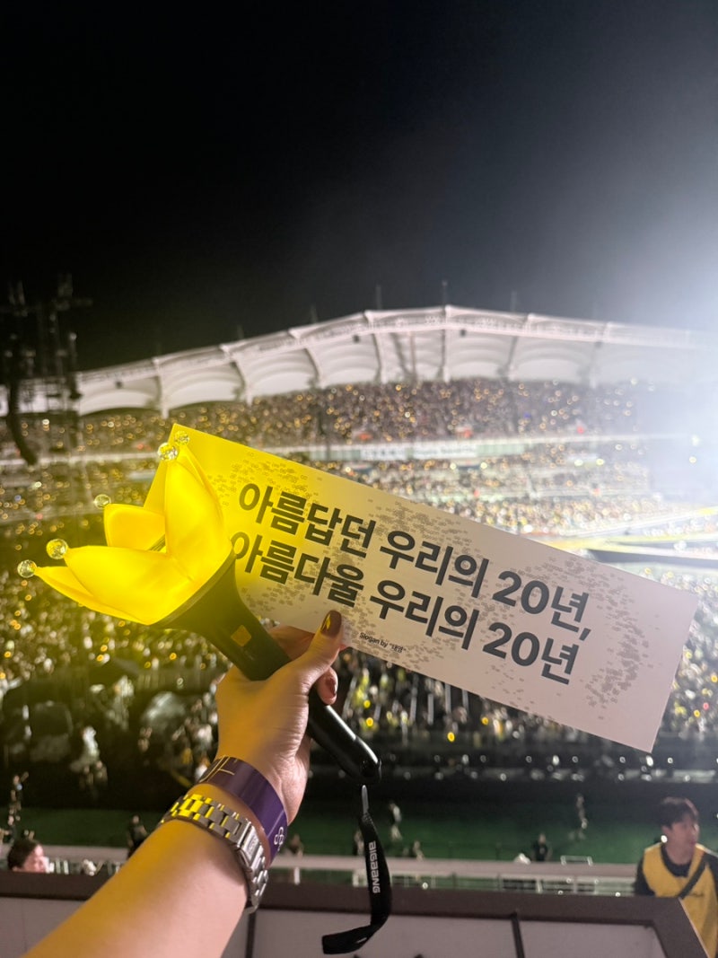 빅뱅 20주년콘서트 중콘 후기, 주차, MD구매, 동선, 셋리스트, 3층시야, 꿀팁 공유