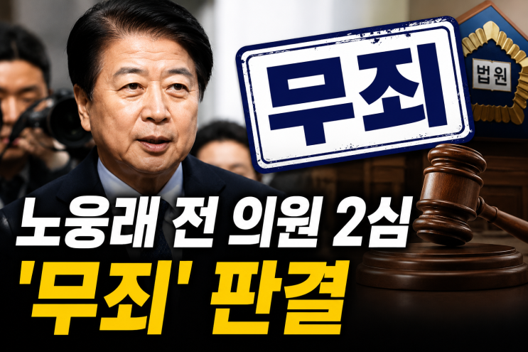 <b>노웅래</b> 전 의원 2심 '<b>무죄</b>' <b>판결</b>의 전말과 정치권 파장! 원인과 이재....
