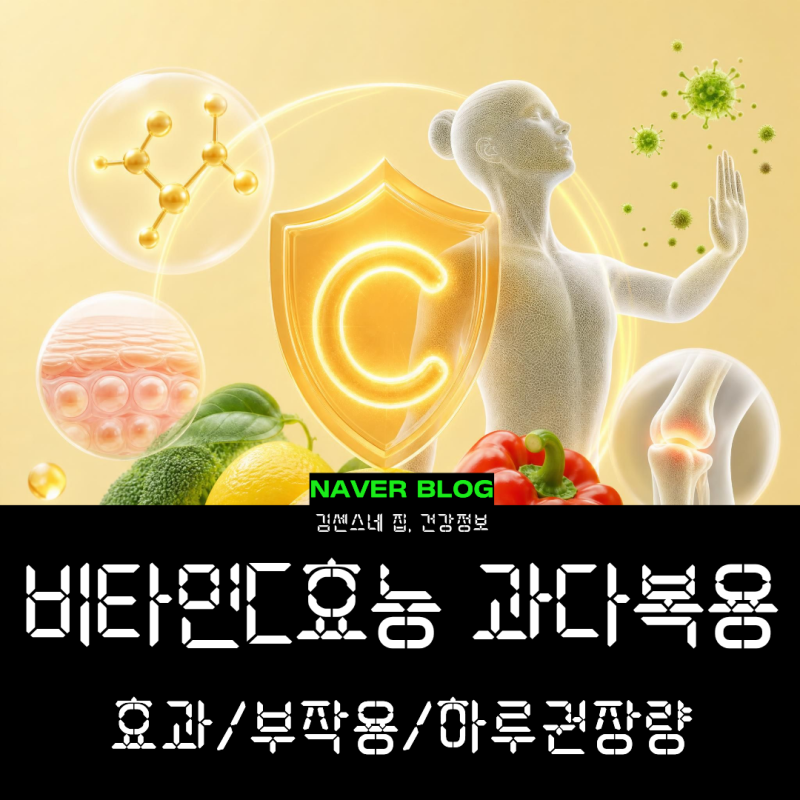비타민C 효능 하루권장량, 과다복용 메가도스 요법 효과 부작용 체크