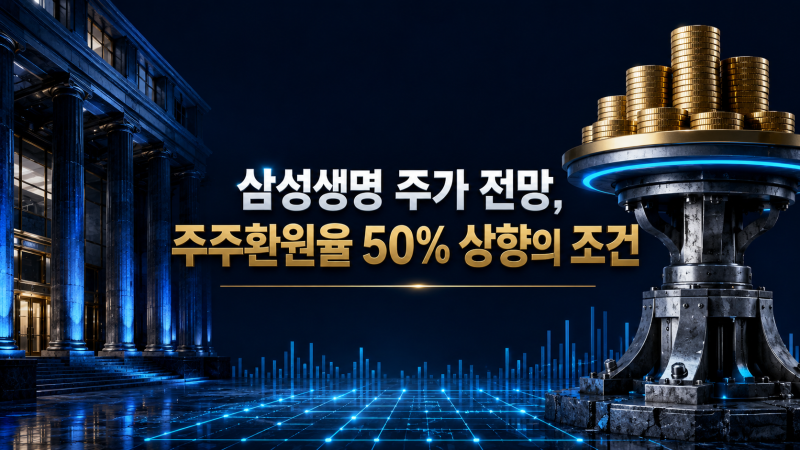 삼성생명 주가 전망, 주주환원율 50% 상향의 조건